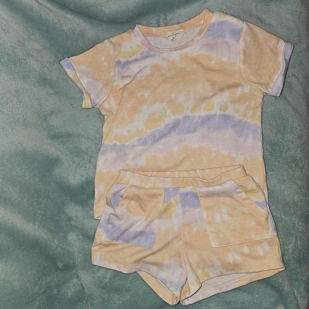 Jessica Simpson Peach and Lavender Top